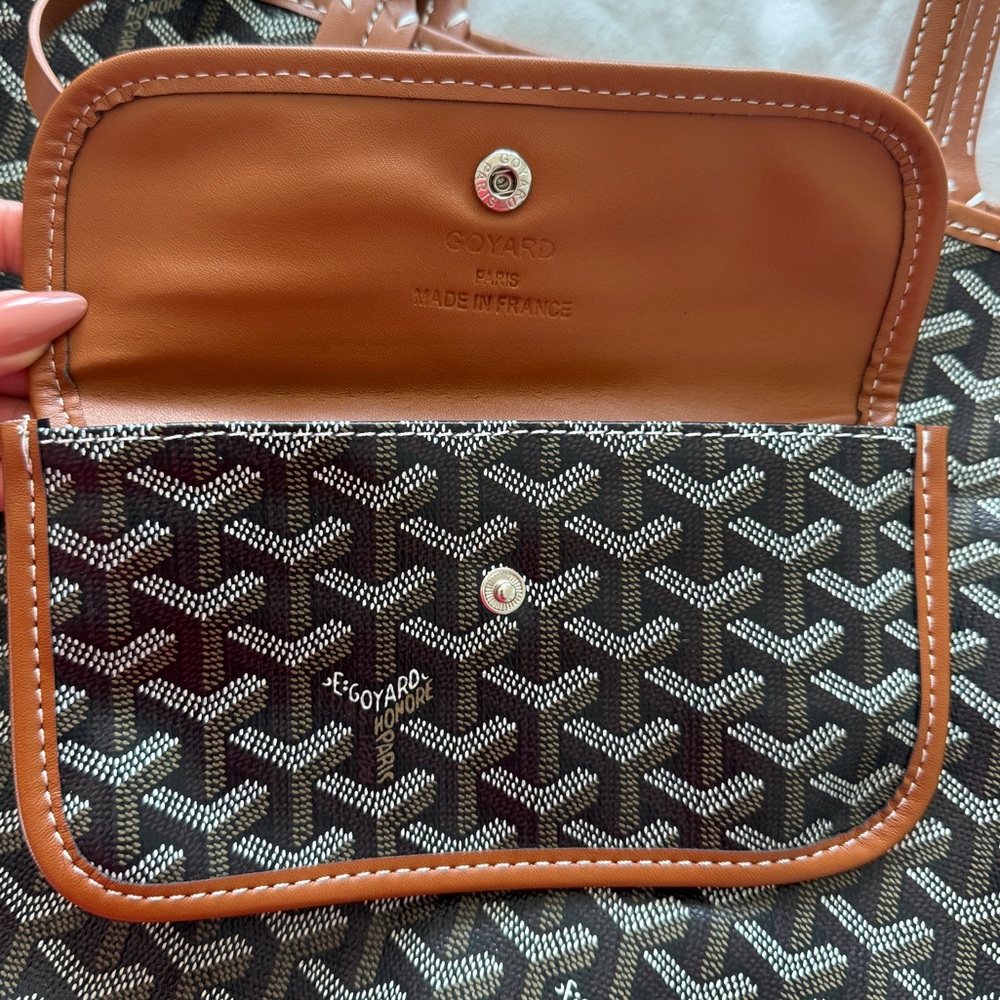 Medium Black & Tan Goyard Tote Style - Picture 5 of 6